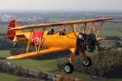 60 min. Doppeldecker Rundflug in einer 450HP Boeing Stearman 