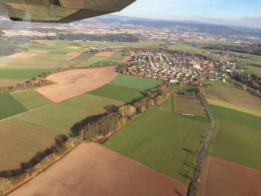 Oberpfalzrundflug ab Weiden 30 Min.
