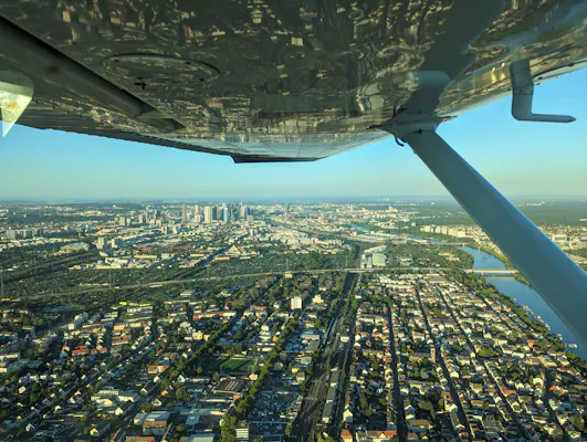 Unvergesslicher ❤️ Skyline 🏙️ Rundflug 🛩️