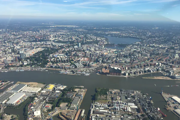 Mitflug über Hamburg