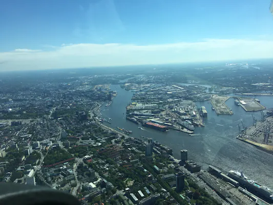 Mitflug über Hamburg