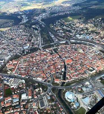 Hubschrauberrundflug über Amberg u. Umgebung