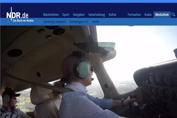 Flug zur Insel Wangerooge