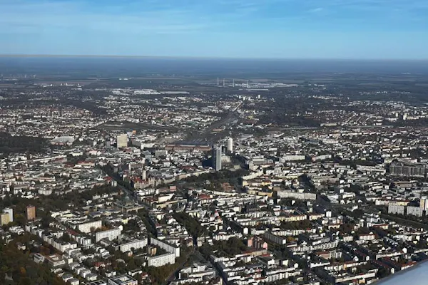 Rundflug Leipzig City Delitzsch Muldestausee Bitterfeld