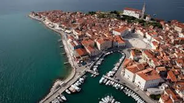 Fischessen am Meer in Portoroz/Piran