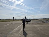 Rundflug Richtung Frankfurt mit Blick auf die Skyline