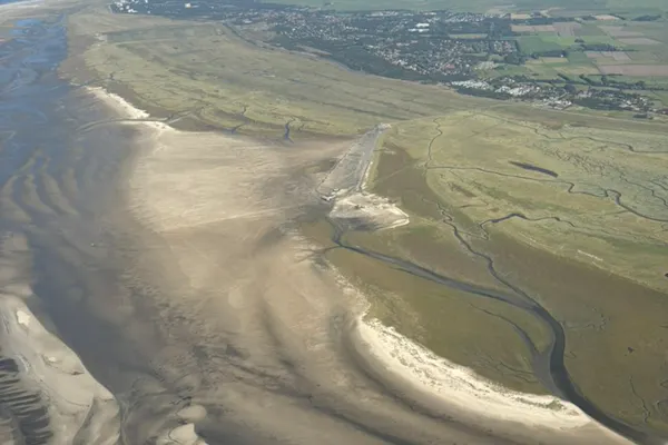 Rundflug über das nordfriesische Wattenmeer