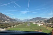 Anflug auf Trento