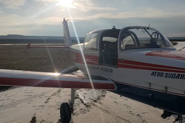 Flug entlang der grünen Hauptstadt