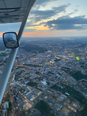 Rundflug über Leipzig