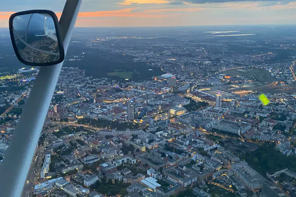 Rundflug über Leipzig