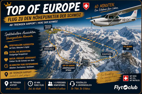 Top of Europe - 2 Gästeflug
