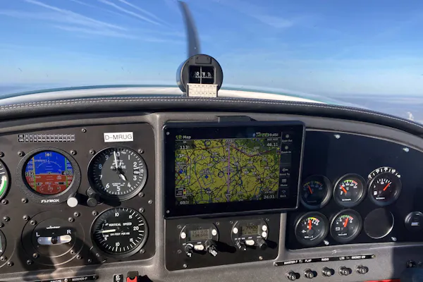 Rundflug im Cockpit ab Herzogenaurach - 500 km - Wunschroute